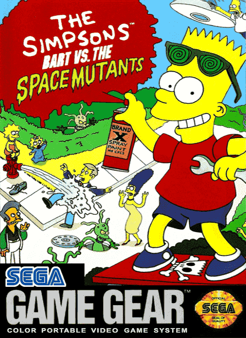 Simpsons - Bart Vs The Space Mutants, The box art