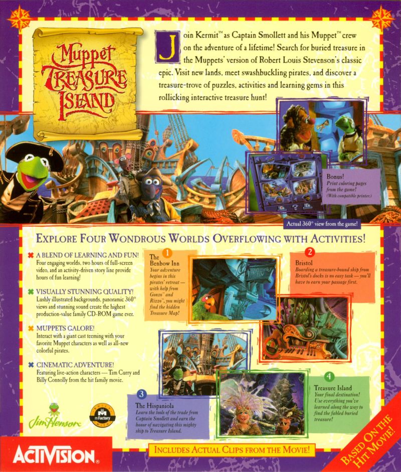 Muppet Treasure Island — box-2D-back (US)
