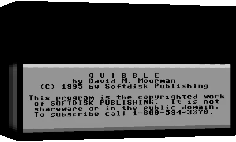 Quibble — box-3D (WOR)