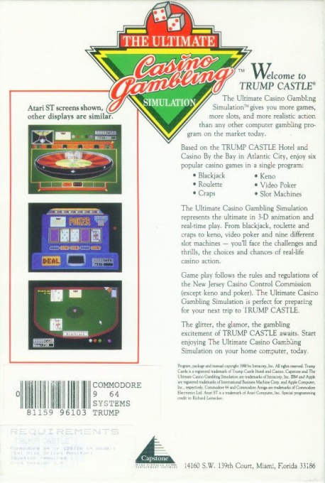 Trump Castle - The Ultimate Casino Gambling Simulation — box-2D-back (US)