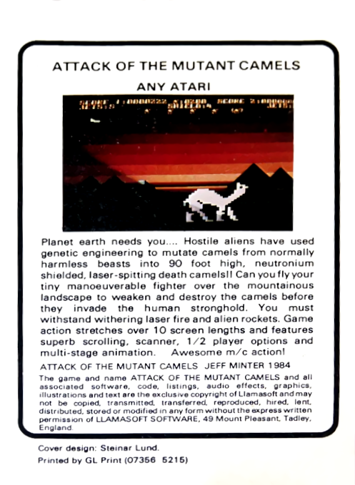Attack of the Mutant Camels — box-2D-back (UK)