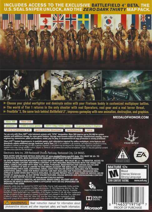 Medal of Honor - Warfighter — box-2D-back (US)