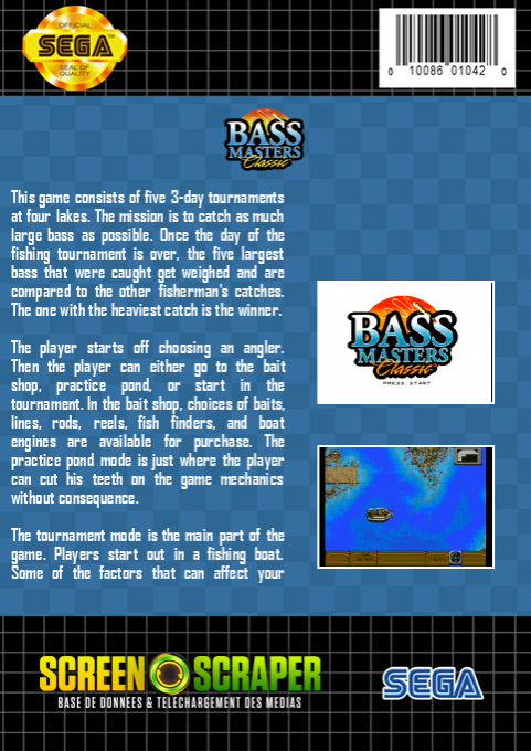 Bass Masters Classic — box-2D-back (SS)