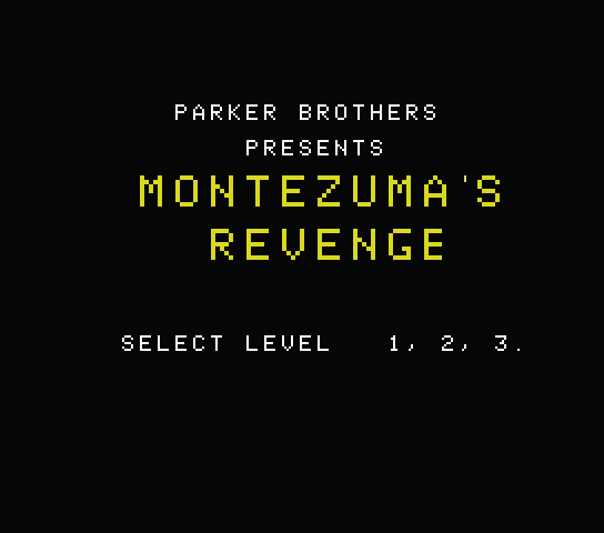 Montezuma's Revenge — sstitle (WOR)