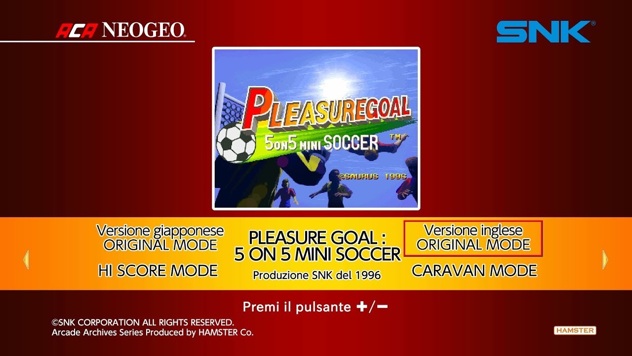 Aca Neogeo Pleasure Goal - 5 On 5 Mini Soccer — sstitle (WOR)
