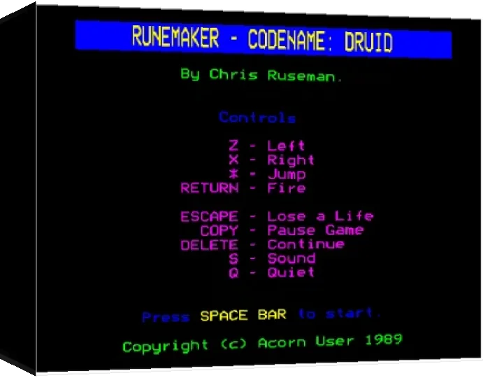 Runemaker - Codename: Druid — box-3D (WOR)