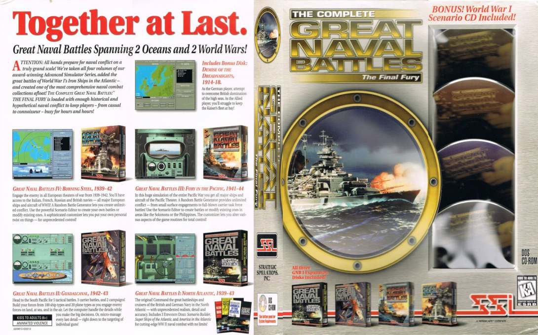 Complete Great Naval Battles, The - The Final Fury — box-texture (US)