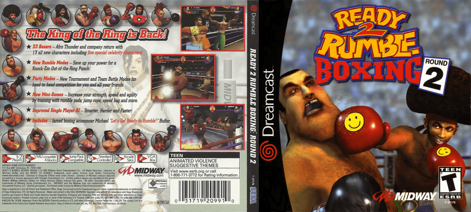 Ready 2 Rumble Boxing Round 2 — box-texture (US)