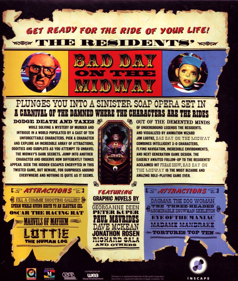 The Residents' Bad Day on the Midway — box-2D-back (US)