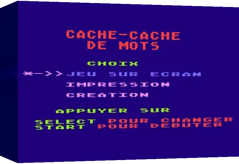 Cache-cache De Mots — box-3D (WOR)