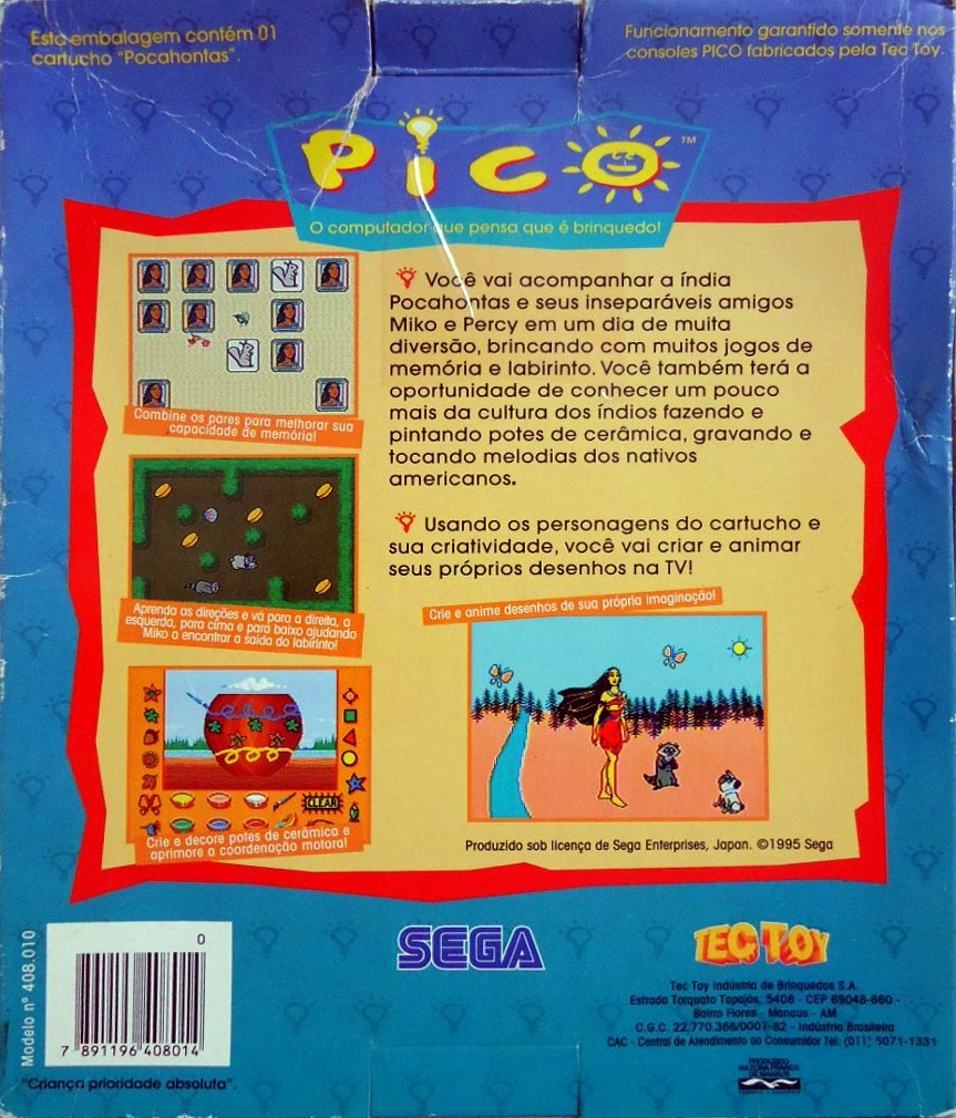 Pocahontas — box-2D-back (BR)