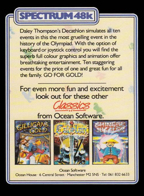 Daley Thompson's Decathlon — box-2D-back (EU)