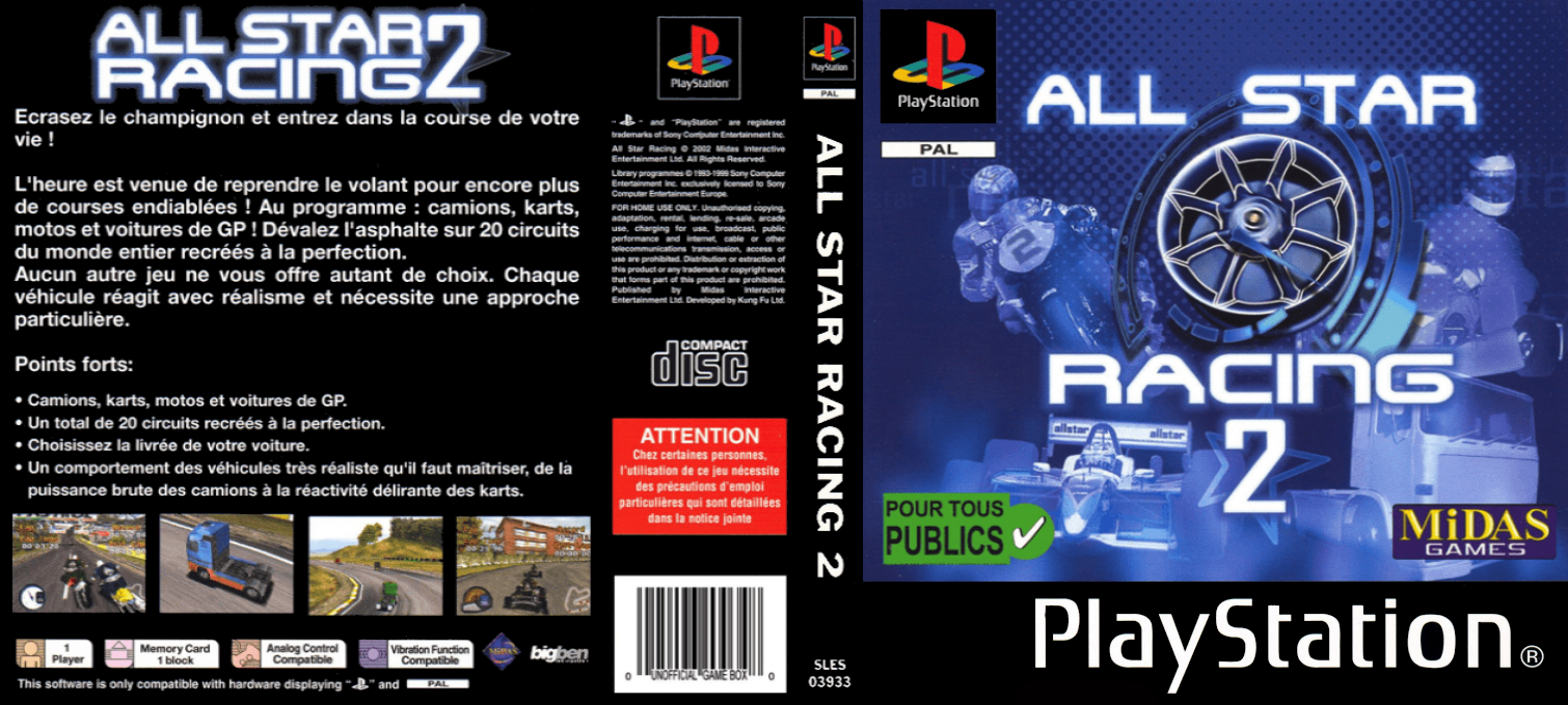 All Star Racing 2 — box-texture (EU)