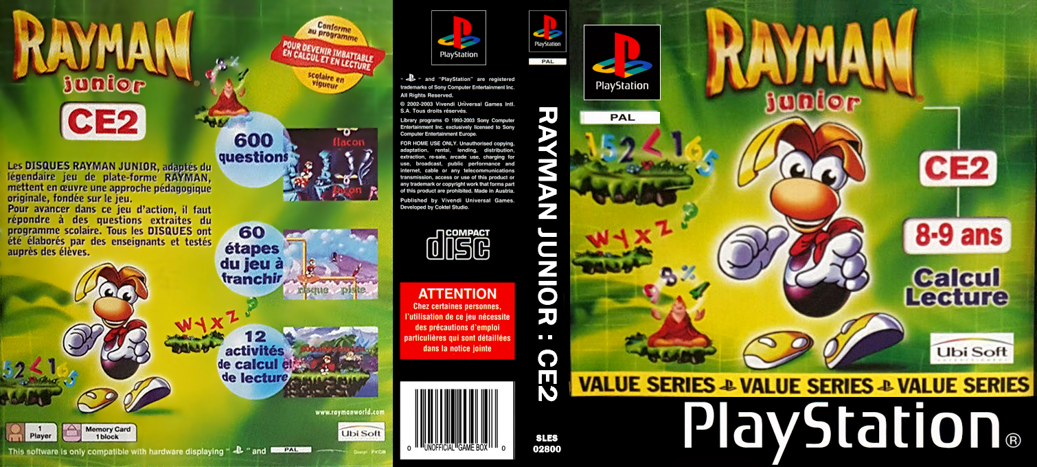 Rayman Junior - Level 3 — box-texture (FR)