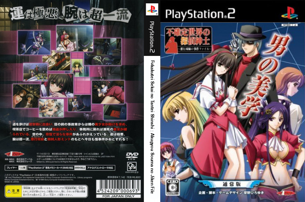Fukakutei Sekai no Tantei Shinshi - Akugyou Souma no Jiken File — box-texture (JP)