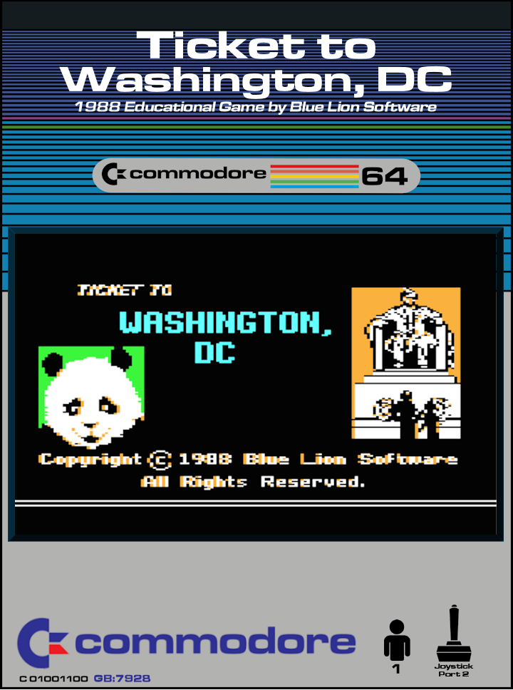 Ticket to Washington, DC box art