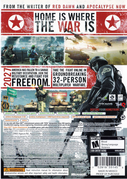 Homefront — box-2D-back (US)