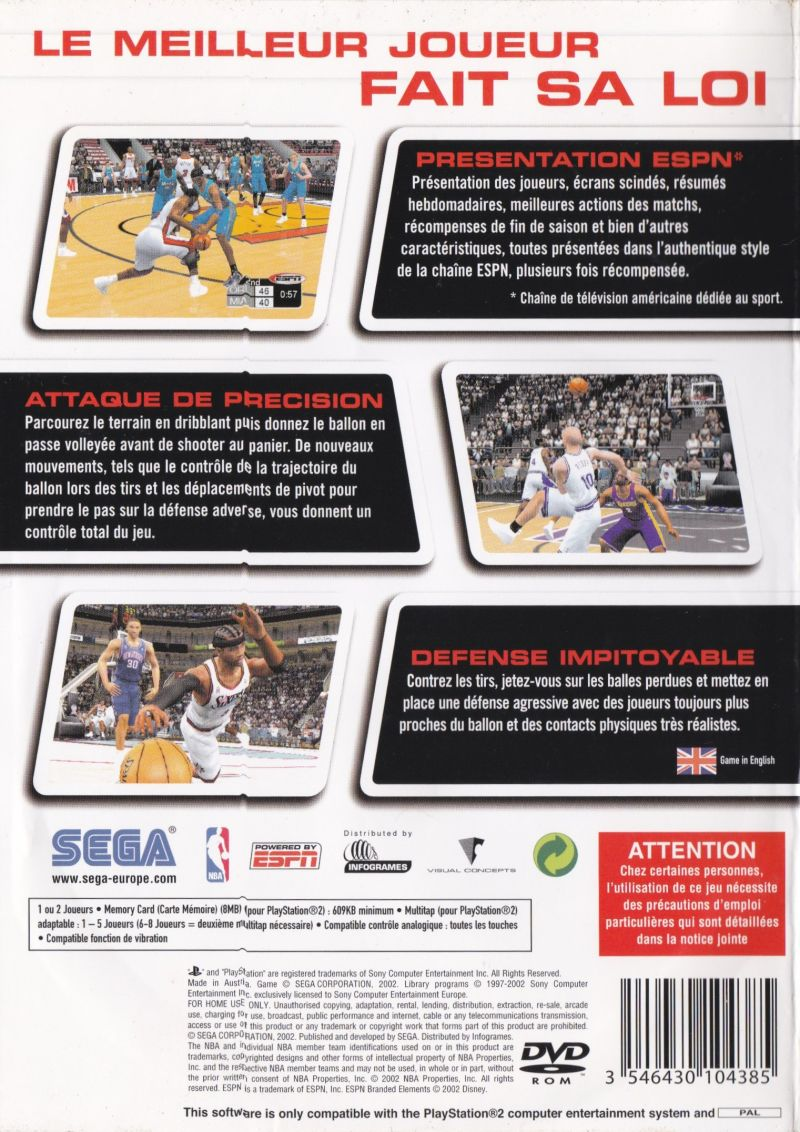 NBA 2K3 — box-2D-back (FR)