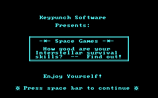 Space Games box art