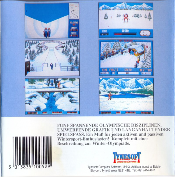 Winter Olympiad 88 — box-2D-back (EU)