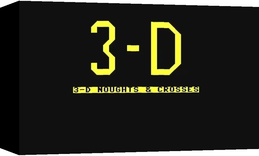 3-D Noughts & Crosses — box-3D (WOR)