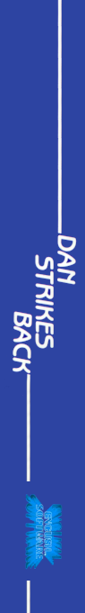 Dan Strikes Back — box-2D-side (EU)