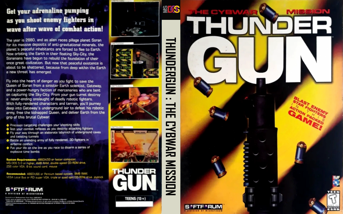 Thundergun - The Cybwar Mission — box-texture (US)