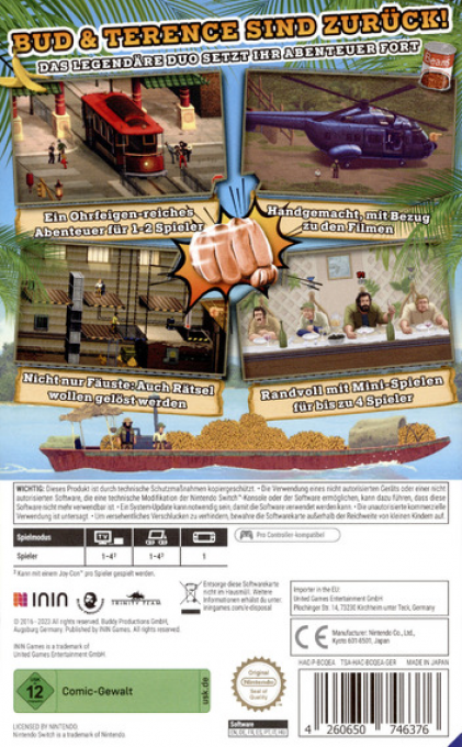 Bud Spencer & Terence Hill - Slaps And Beans 2 — box-2D-back (DE)