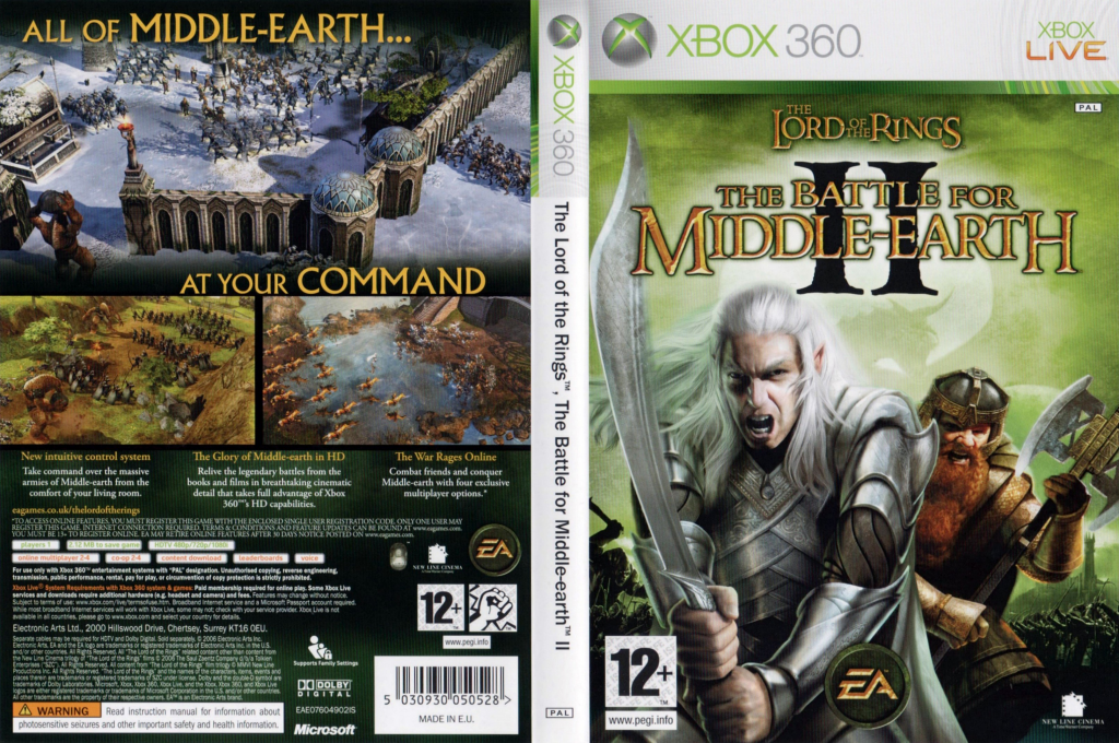 Lord of the Rings, The - The Battle for Middle-Earth II — box-texture (UK)
