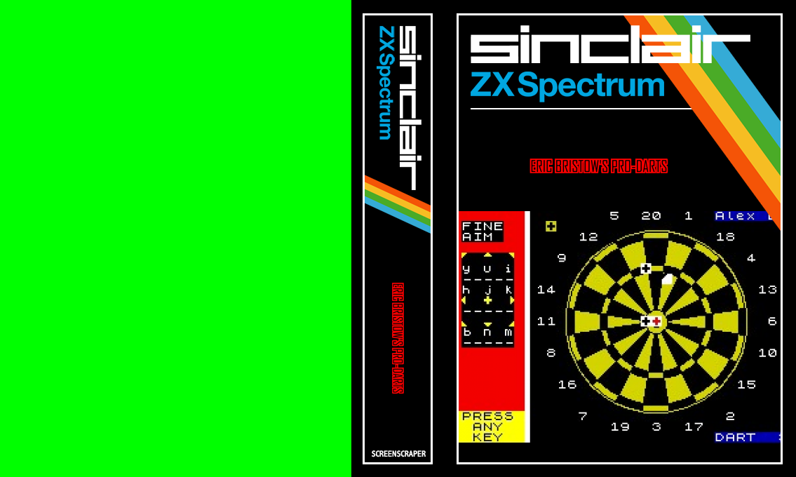 Eric Bristow's Pro-Darts — box-texture (SS)