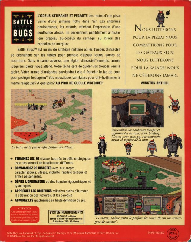 Battle Bugs — box-2D-back (FR)