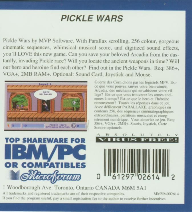 Pickle Wars — box-2D-back (CA)