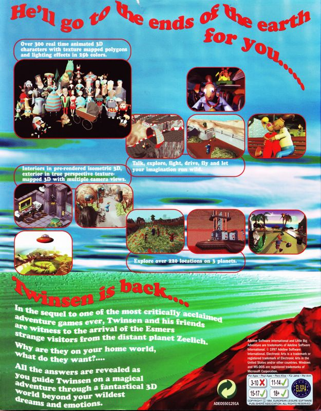 Twinsen's Odyssey — box-2D-back (EU)