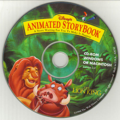 Disney's Animated Storybook: The Lion King — support-2D (WOR)