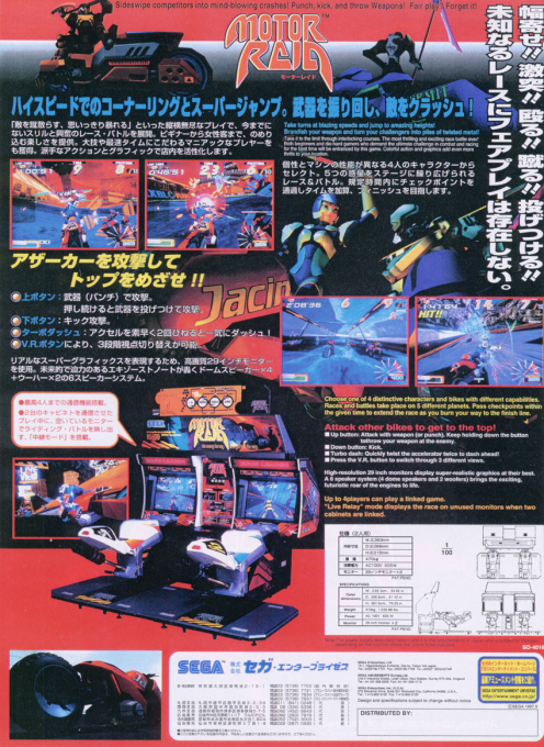 Motor Raid — box-2D-back (JP)