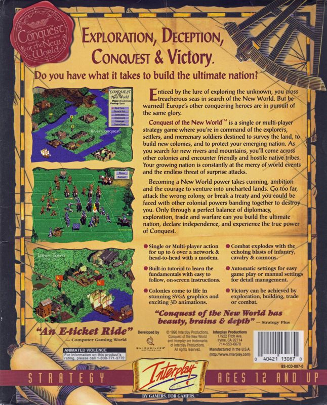 Conquest Of The New World — box-2D-back (US)