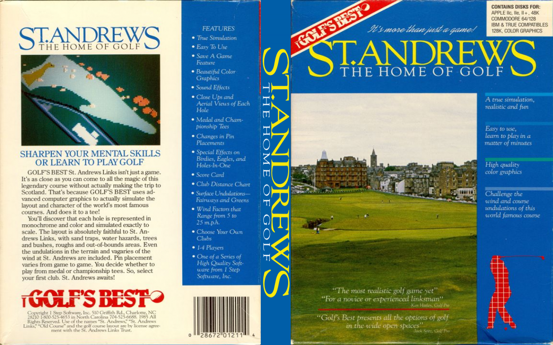 Golf's Best - St. Andrews - The Home of Golf — box-texture (US)