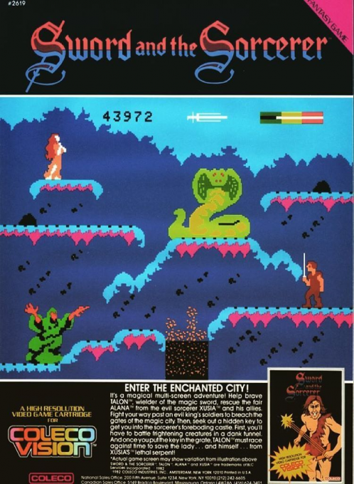 Sword and the Sorcerer, The box art