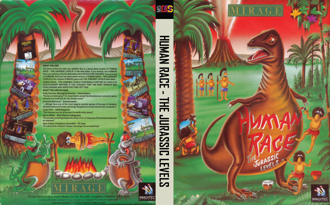 Human Race - The Jurassic Levels — box-texture (EU)