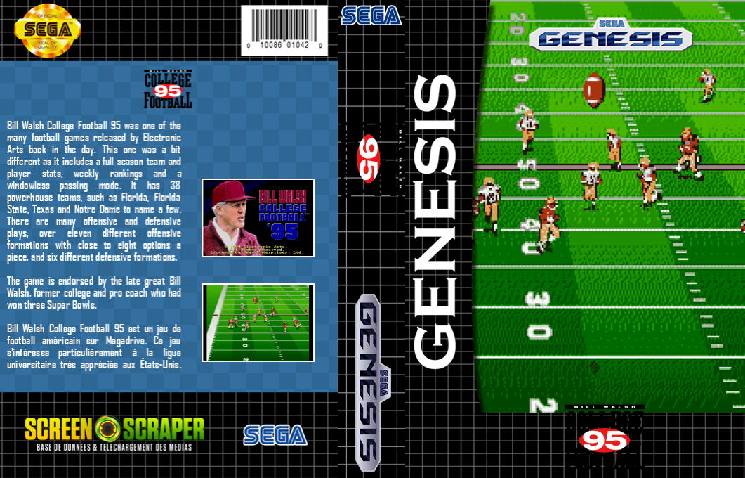 Bill Walsh College Football '95 — box-texture (SS)