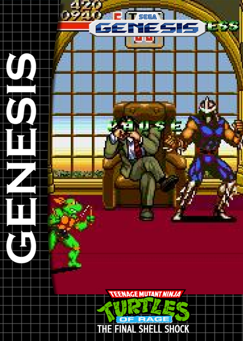 TMNT Of Rage : The Final Shell Shock — box-2D (SS)