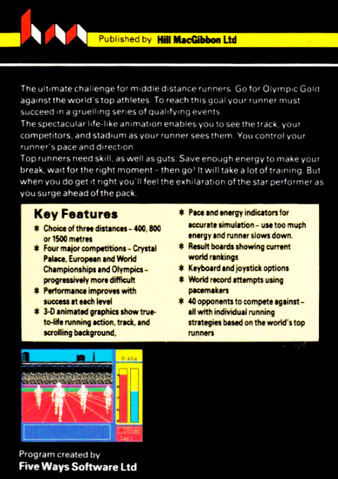 Run For Gold — box-2D-back (EU)