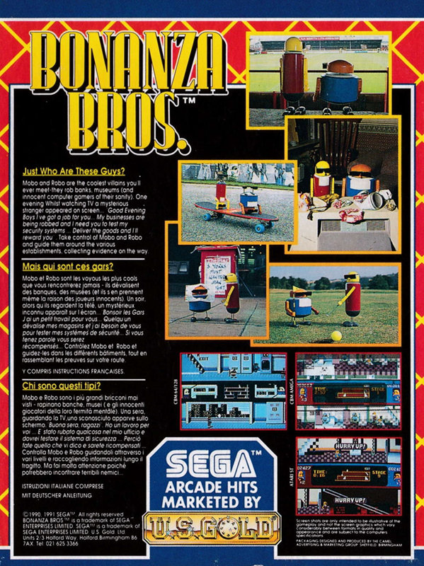 Bonanza Bros. — box-2D-back (EU)
