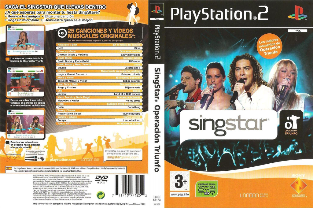 Singstar Operacion Triunfo — box-texture (SP)