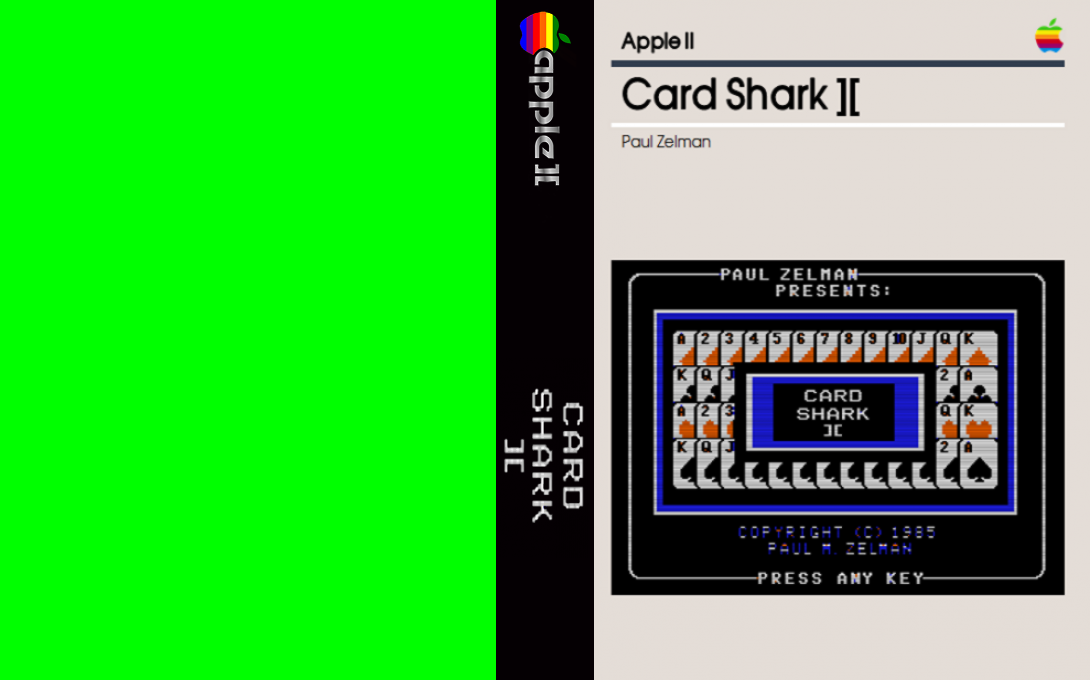 Card Shark II — box-texture (US)