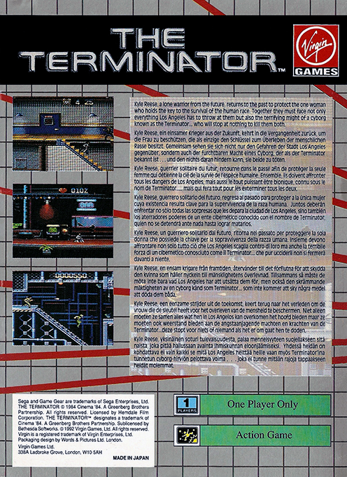 Terminator, The — box-2D-back (EU)