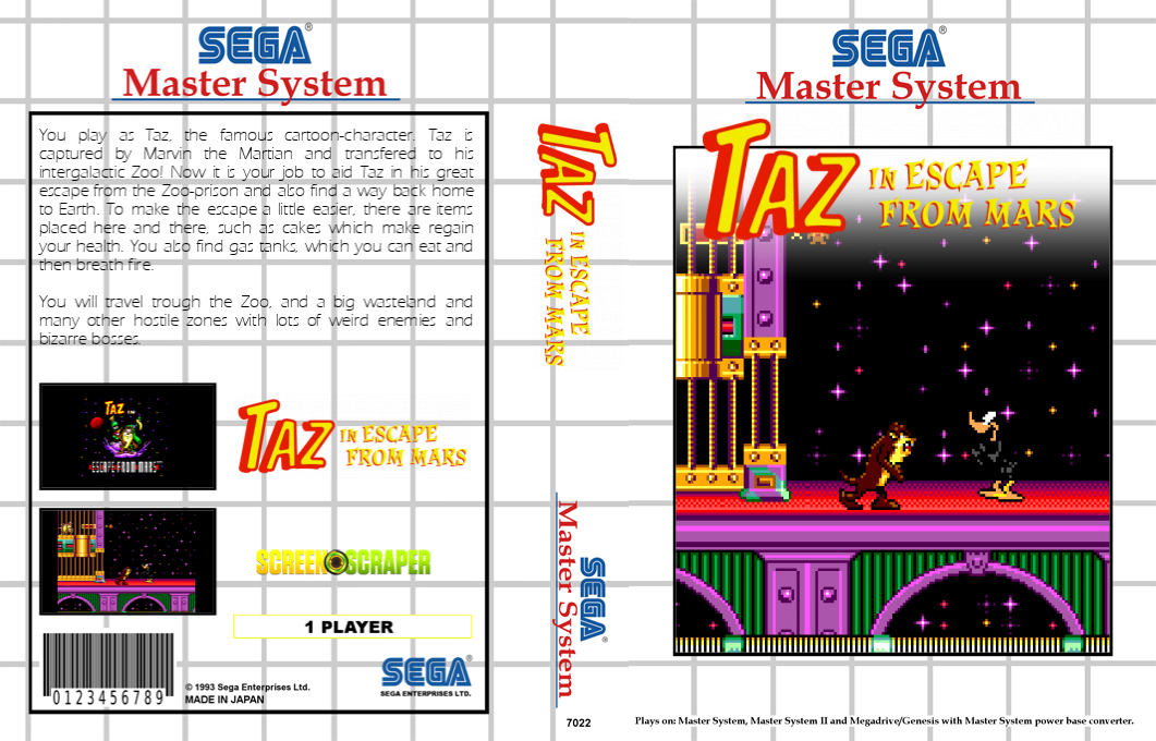 Taz In Escape From Mars — box-texture (SS)