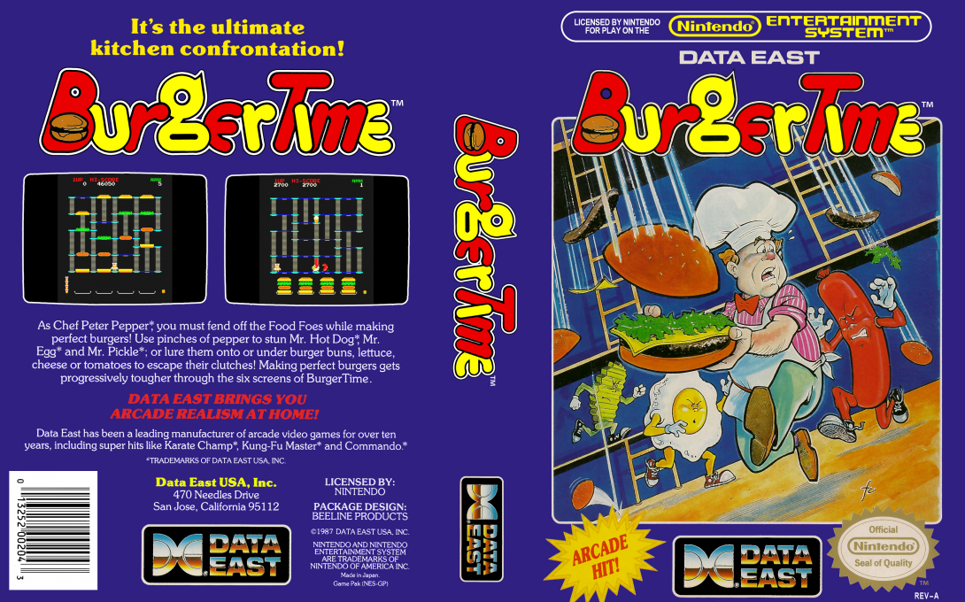 BurgerTime — box-texture (US)