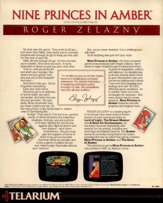 Nine Princes In Amber — box-2D-back (US)