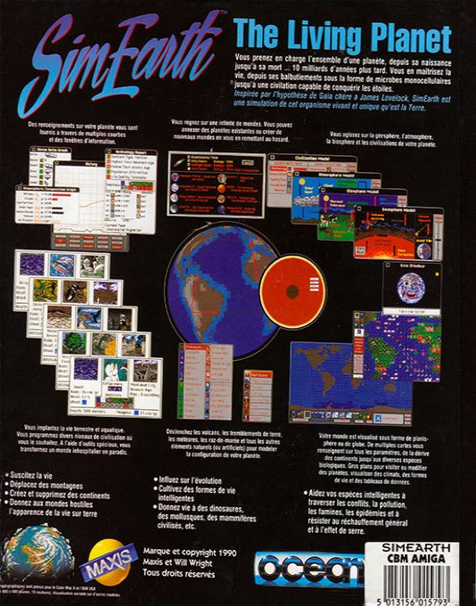 SimEarth - The Living Planet — box-2D-back (FR)